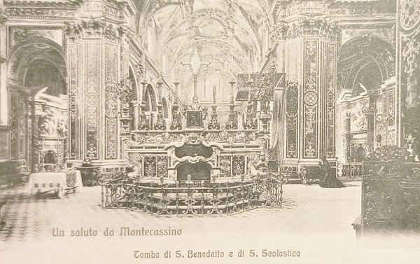 Cartolina - Montecassino - Tomba di S. Benedetto e di …