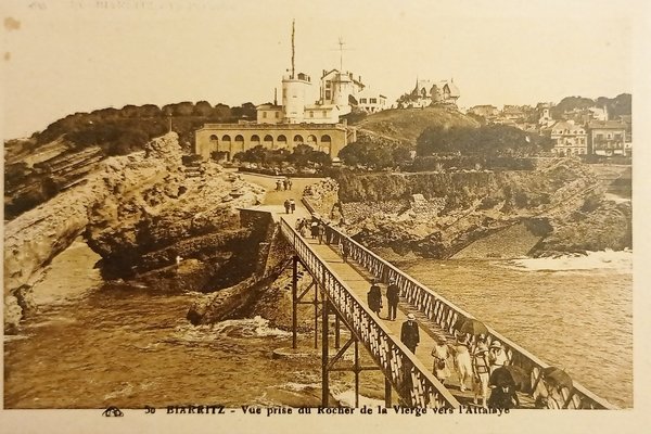 Cartolina - Biarritz - Vue prise du Rocher de la …