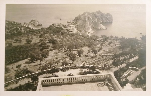 Cartolina - Scalo Isolabella visto da Taormina - 1935 ca.