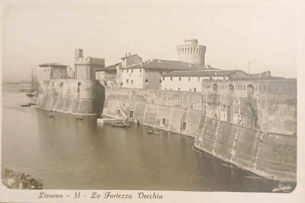 Cartolina - Livorno - La Fortezza Vecchia - 1925 ca.