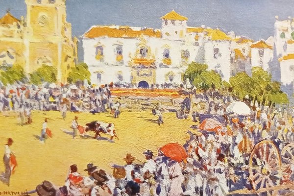 Cartolina Arte - Illustratore Mariano Bertuchi - Una capea - …