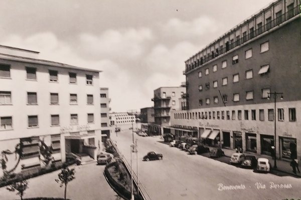 Cartolina - Benevento - Via Perasso - 1955 ca.