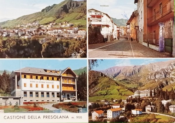 Cartolina - Castione della Presolana - Vedute diverse - 1969