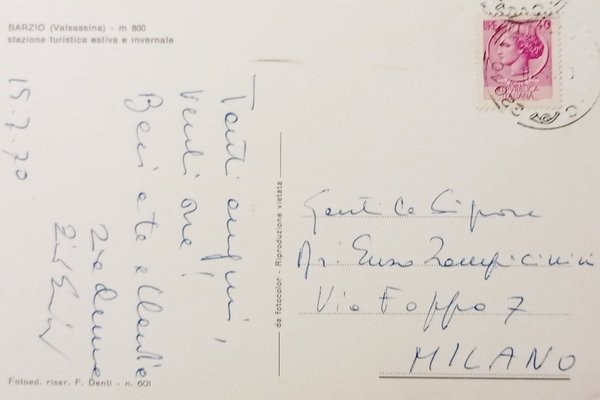 Cartolina - Barzio ( Valsassina ) - Stazione turistica Estiva …