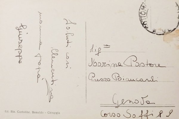 Cartolina - Sottomarina - Spiaggia - 1950 ca.