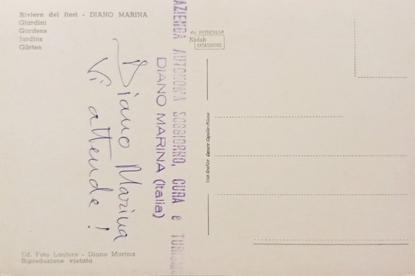 Cartolina - Riviera dei Fiori - Diano Marina - Giardini …