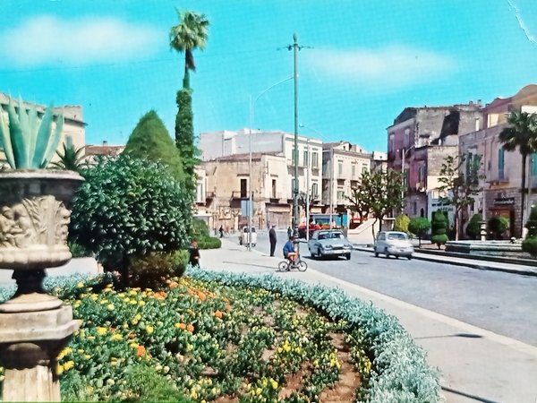 Cartolina - Corato - Piazza Vittorio Emanuele - 1965