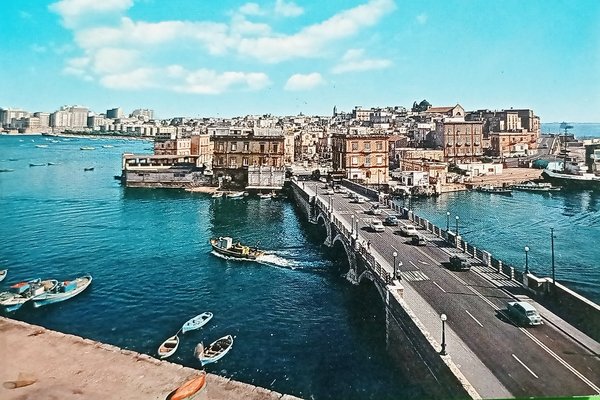 Cartolina - Taranto - Ponte di Pietra e Panorama Città …