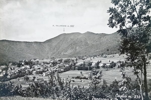 Cartolina - Caglio - Panorama e Monte Palanzone - 1958