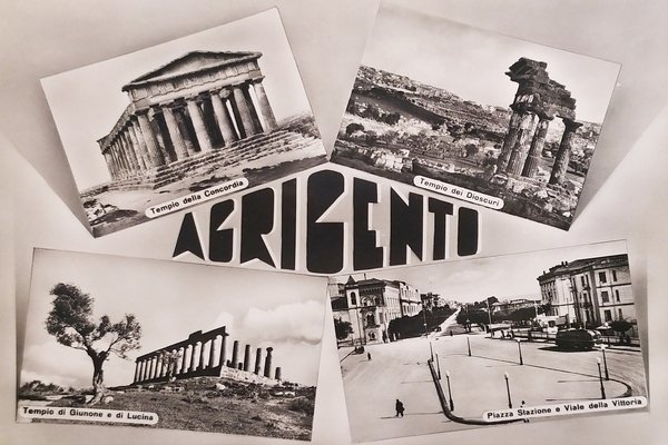 Cartolina - Agrigento - Vedute diverse - 1950 ca.