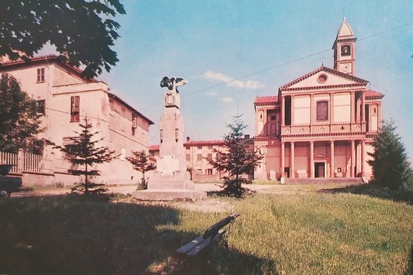 Cartolina - Roncaglia - Chiesa Parrocchiale - Casa Giovanni Lanza …