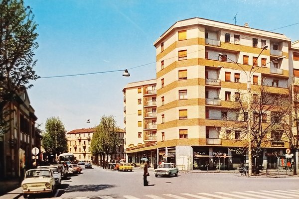 Cartolina - Saronno - Piazza Stazione Ferrovia Nord - 1970 …