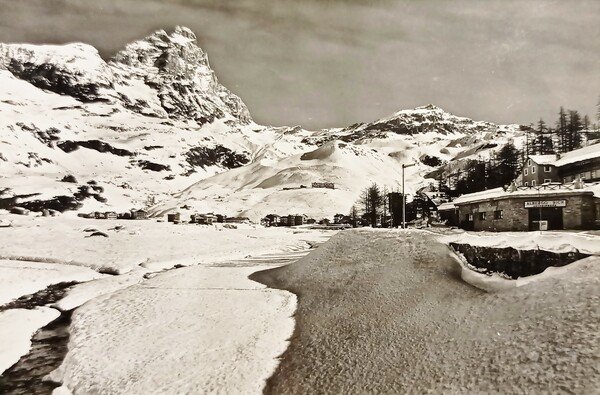 Cartolina - Cervinia - Panorama - 1950 ca.