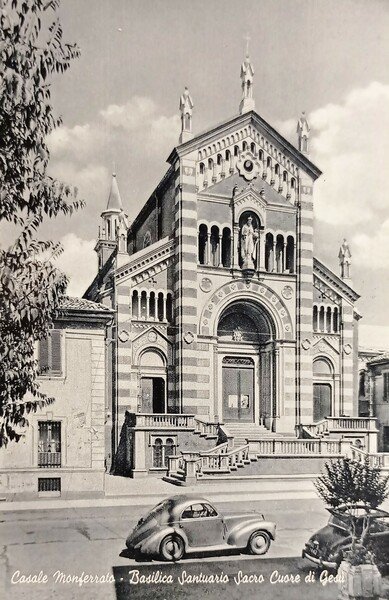 Cartolina - Casale Monferrato - Basilica Santuario Cuore di Gesù …