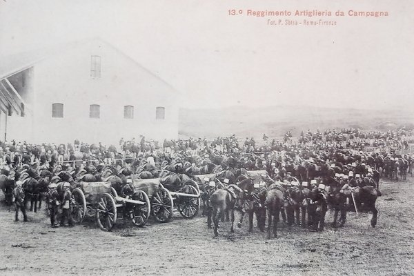 Cartolina Militare - 13^ Reggimento Artiglieria da Campagna - 1915 …