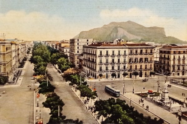 Cartolina - Palermo - Viale della Libertà - 1950 ca.