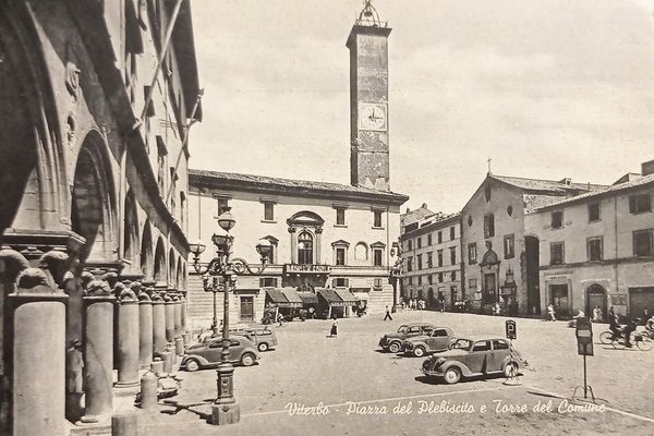 Cartolina - Viterbo - Piazza del Plebiscito e Torre del …