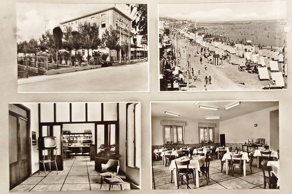 Cartolina - Bellaria - Pensione Ambrosiana - 1962