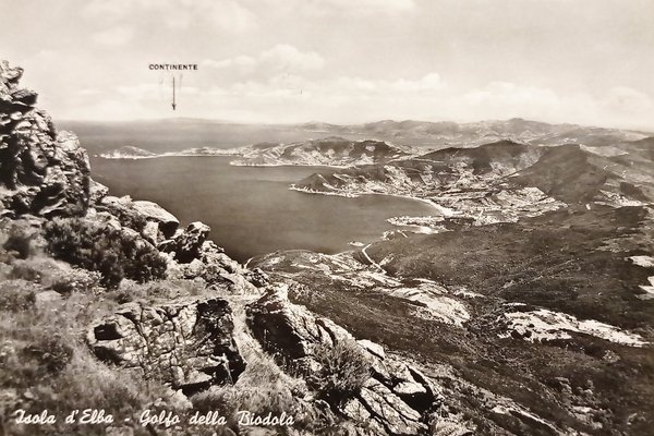 Cartolina - Isola d'Elba - Golfo della Biodola - 1960