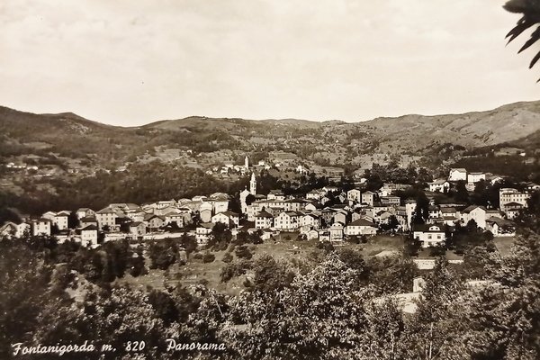 Cartolina - Fontanigorda ( Genova ) - Panorama - 1963
