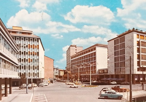 Cartolina - Padova - Largo Europa - 1965