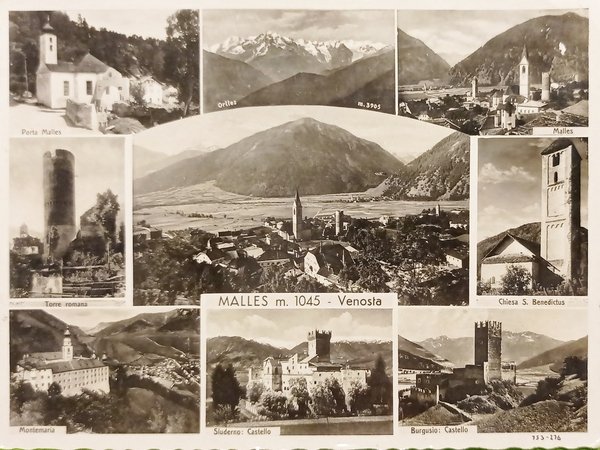 Cartolina - Saluti da Malles Venosta ( Bolzano ) - …