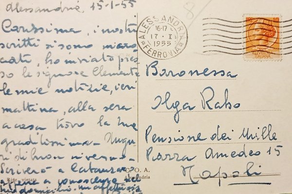 Cartolina - Alessandria - Prefettura - 1955