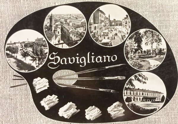 Cartolina - Savigliano - Vedute diverse - 1950 ca.