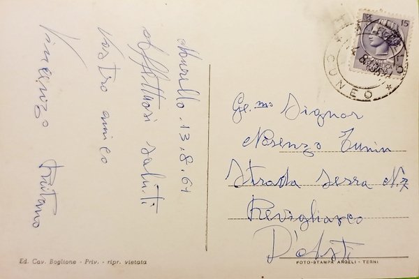 Cartolina - Murello - Castello Parrocchiale - 1961