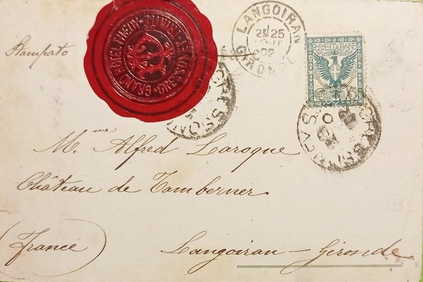 Cartolina - Panorama di Gressoney - Trinitè - 1902