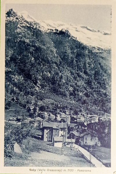 Cartolina - Gaby ( Valle Gressoney ) - Panorama - …