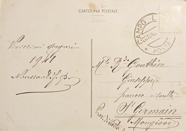 Cartolina - Statua Miracolosa della Madonnina delle Nevi - Miserin …