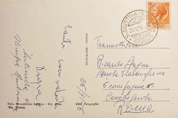 Cartolina - Stella S. Giustina (Savona) - Panorama da Levante …