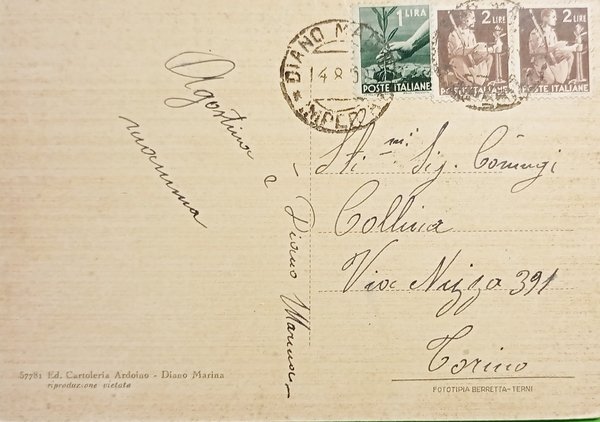 Cartolina - Diano Marina - Riviera dei Fiori - Panorama …