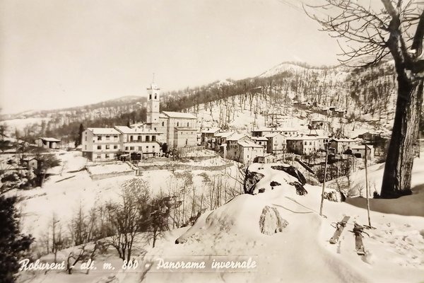 Cartolina - Roburent - Panorama Invernale - 1962