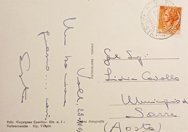 Cartolina - Pian del Breuil - Alberghi Gran Baita e …