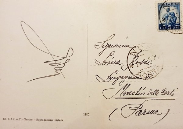 Cartolina - Statua a S. Bernardo da Mentone al Gran …