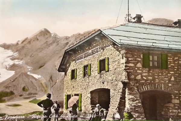 Cartolina - Formazza - Rifugio Città di Busto - 1950 …