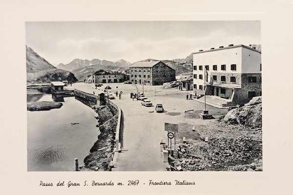 Cartolina - Passo del Gran S. Bernardo - Frontiera Italiana …