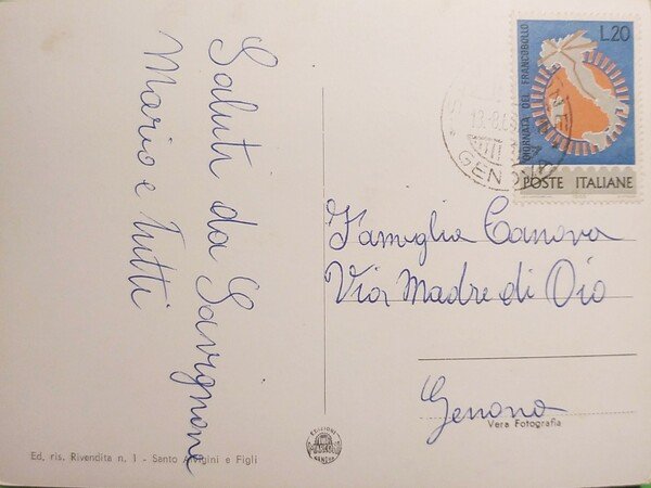 Cartolina - Savignone - Località Prato - 1966