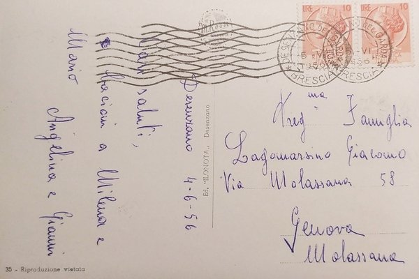 Cartolina - Lago di Garda - Desenzano - Ponte alla …