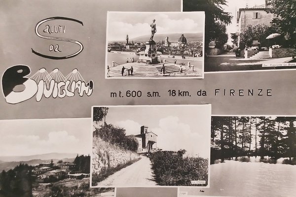 Cartolina - Saluti da Bivigliano ( Firenze ) - 1958