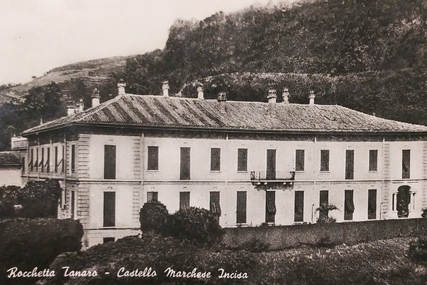 Cartolina - Rocchetta Tanaro - Castello Marchese Incisa - 1956