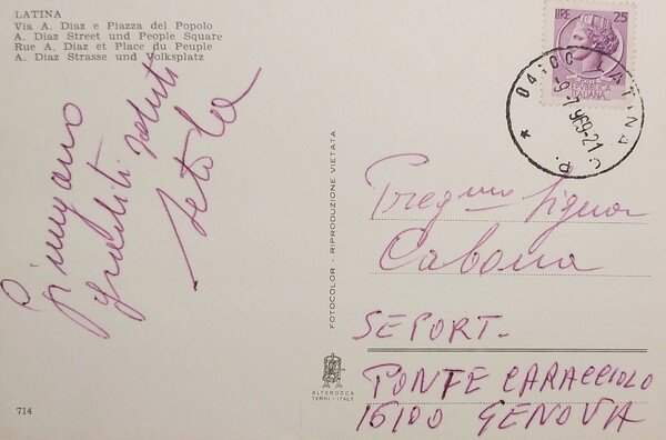 Cartolina - Latina - Via A. Diaz e Piazza del … | Immagine Gallery 2