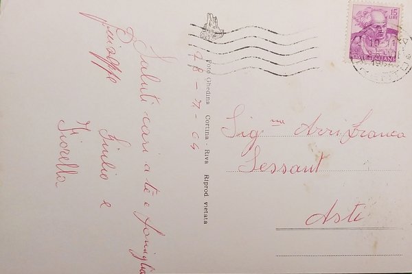 Cartolina - Passo di S. Pellegrino - Rifugio Albergo Costabella … | Immagine Gallery 2