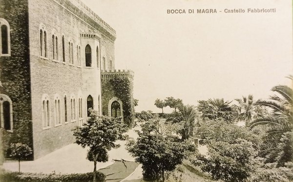 Cartolina - Bocca di Magra - Castello Fabbricotti - 1907