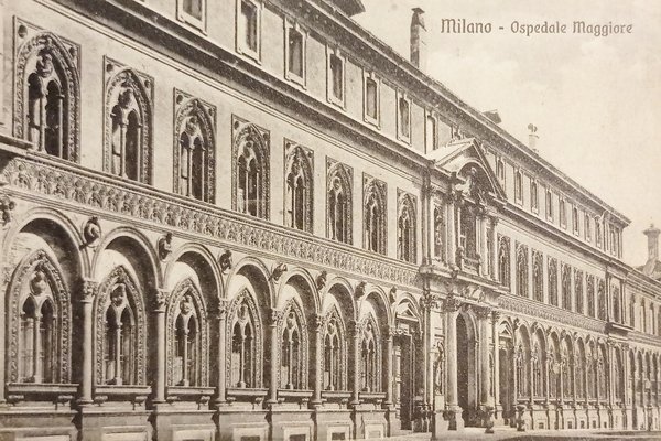 Cartolina - Milano - Ospedale Maggiore - 1910
