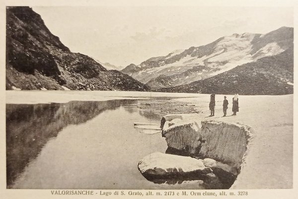Cartolina - Valgrisenche - Lago di S. Grato - 1925 …