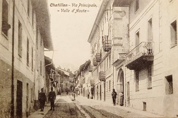 Cartolina - Chatillon - Via Principale - Valle d'Aosta - …