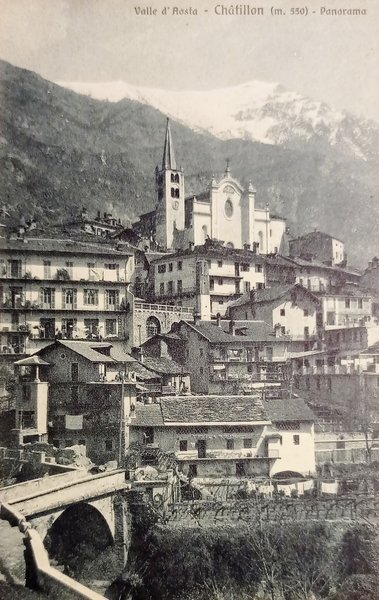 Cartolina - Chatillon ( Valle d'Aosta ) - Panorama - …